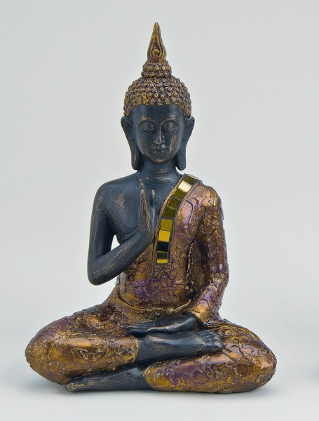 Thai Buddha Figur, 22 cm, gold